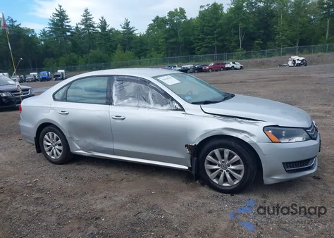 2012 Volkswagen Passat 2.5L S from USA, damaged, VIN 1VWAP7A34CC062986